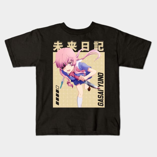 Mirai Nikki Fate's Deadly Game Kids T-Shirt by A Cyborg Fairy